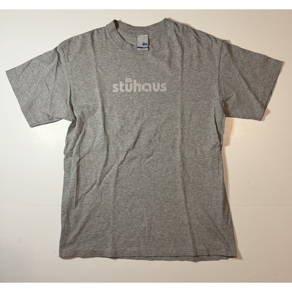 Vintage Stussy T-Shirt Stuhaus 80s 90s Made in USA Size Medium Single Stitch